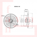 BVN Bahçıvan BDRAX 250-4K 25 cm 760 m³/h Monofaze Yüksek Devirli Aksiyel Fan