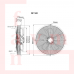BVN Bahçıvan SFX 6M 500S Monofaze Emiş Güçlendirilmiş Aksiyel Soğutma Fanı