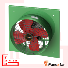 Fanex F4-KK 1000 Harici Motorlu 380 V 40000 m³/h Debi 4 Metal Pervaneli Kare Kasalı Aksiyel Aspiratör