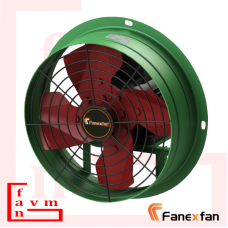 Fanex F4-KY 1000 Harici Motorlu 380 V 40000 m³/h Debi 4 Metal Pervaneli Yuvarlak Aksiyel Aspiratör