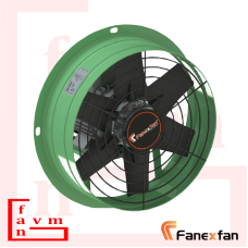 Fanex FHP-Y 400 Harici Motorlu 380 V 3000 m³/h Debi Plastik Pervaneli Yuvarlak Aksiyel Aspiratör