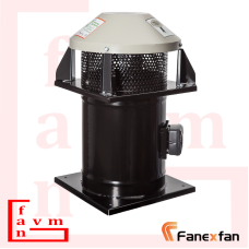 Fanex FKCF 1000 Yatay Atışlı Harici Motorlu Metal Pervane 380 V 40000 m³/h Debi Aksiyel Çatı Fanı