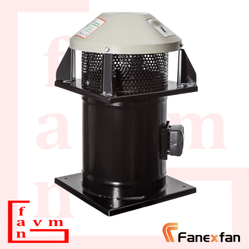 Fanex FKCF 1000 Yatay Atışlı Harici Motorlu Metal Pervane 380 V 40000 m³/h Debi Aksiyel Çatı Fanı