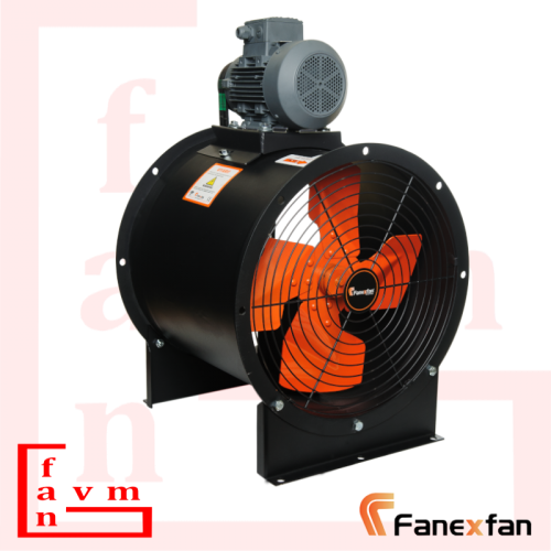 Fanex FKDB 40-01 Harici Motor Metal Kanatlı 220 V 4750 m³/h Debi Kayış Kasnaklı Büyük Kovanlı Yangın Duman Egzoz ve Basınçlandırma Fanı