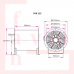 Fanex FAK 112-01 Harici Motor Metal Kanatlı 380 V 65000 m³/h Debi Direk Akuple Yangın Duman Egzoz ve Basınçlandırma Fanı