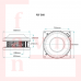 Fanex FCF 560 Trifaze Yatay Atışlı 10000 m³/h Radyal Çatı Fanı